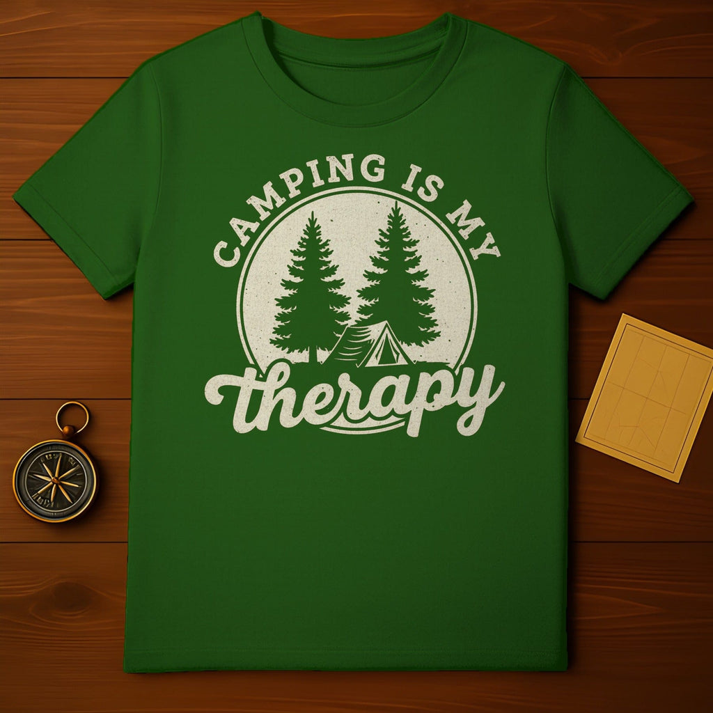Camping Is My Therapy Graphic T-Shirt