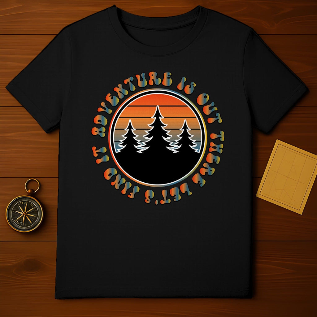 Adventure Is Out There Colorful Design T-Shirt