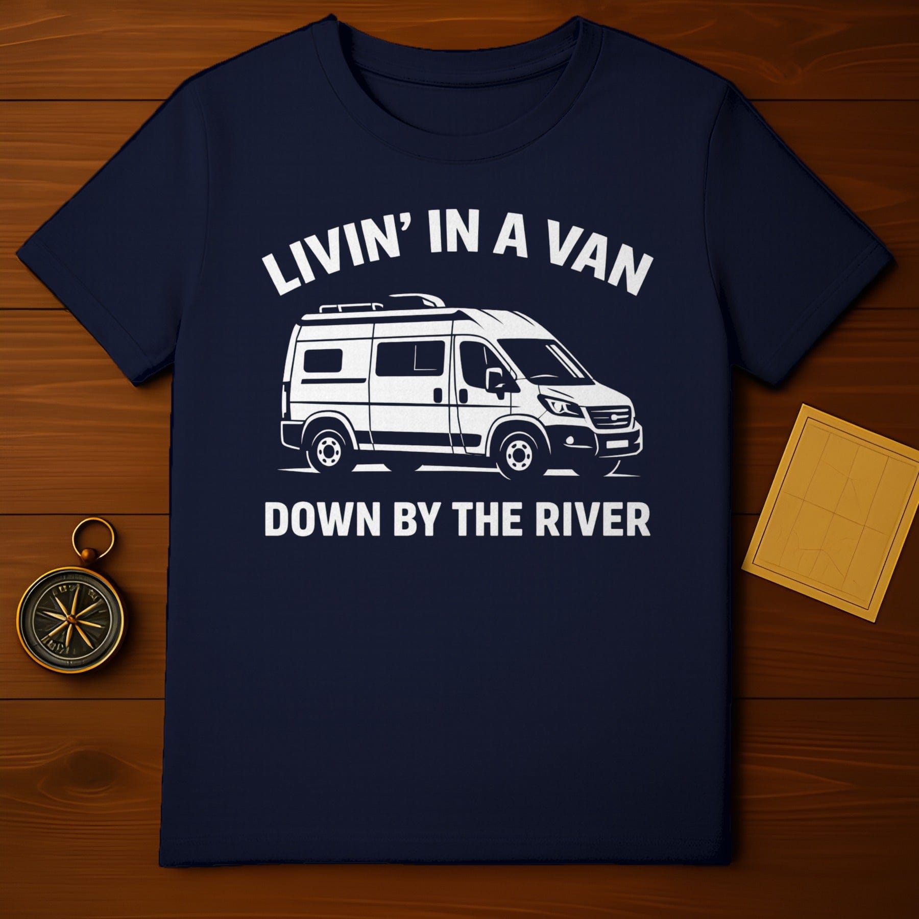 Livin' In A Van Down By The River Graphic Tee