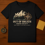 Out of Breath Hiking Society Funny Hiking T-Shirt