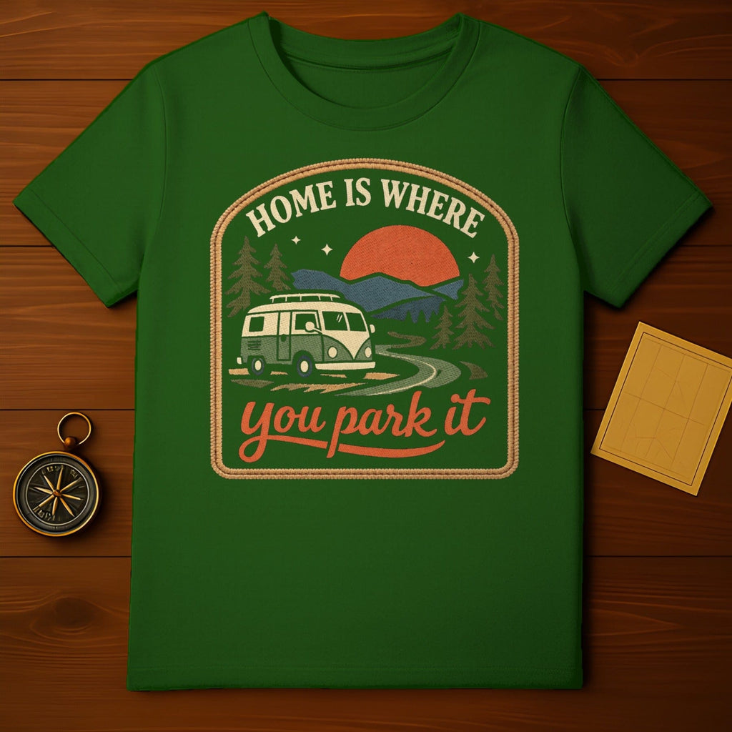 Home Is Where You Park It Camper Van Green t-shirt
Home Is Where You Park It
Camper Van
Adventure
Travel
Outdoors
Mountains
Trees
Sunset
Camping
Road Trip
Nature
Wanderlust
RV Life
Van Life
Green Shirt
Graphic Tee
Retro Van
Exploration
Park It
Outdoorsy
