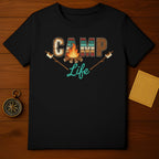 Camp Life Printed Graphic Tee for Outdoor Enthusiasts