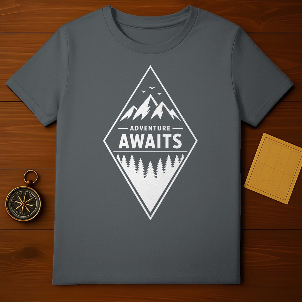 Adventure Awaits Mountain Forest Birds Graphic product type
Adventure Awaits
Mountain Design
Forest Trees
Outdoor Theme
Nature Graphic
Hiking Apparel
Camping Gear
Travel Shirt
Exploration Style
Rustic Look
Diamond Shape
Birds Graphic
Scenic View
Wilderness Print
Grey Tee
White Design
Graphic Tee
Adventure Lover
Nature Inspired
Explore Life
