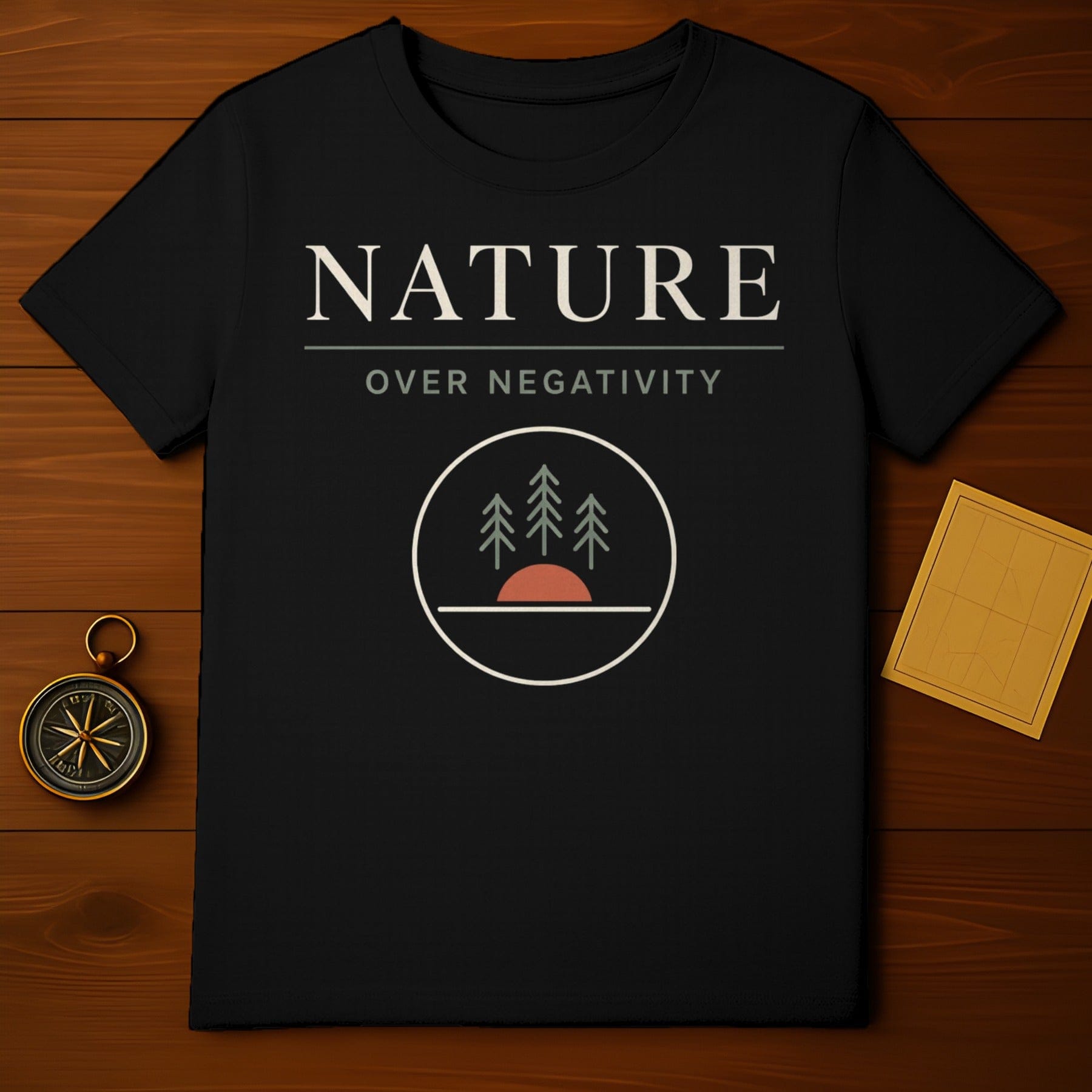 Nature Over Negativity Black Forest Sunrise product type
Nature
Negativity
Forest
Trees
Sunrise
Outdoors
Camping
Hiking
Adventure
Wilderness
Minimalist
Graphic
Black
Inspirational
Positive
Earth tones
Modern
Serenity
Explore
Simple
