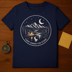 Mountains Campfire River Moon Stars Camp Under The Stars product type
Camping
Nature
Mountains
Night Sky
Stars
Moon
Forest
River
Tent
Campfire
Outdoor
Adventure
Wilderness
Landscape
Graphic Tee
T-Shirt
Apparel
Mountain Design
Forest Scene
Stargazing