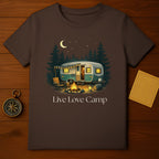 Live Love Camp RV Forest Night Moon Stars product type
Camping
Camper
RV Life
Outdoor
Nature
Forest
Moon
Stars
Night Sky
Campfire
Adventure
Travel
Wanderlust
Explore
Graphic Tee
Brown Shirt
Live Love Camp
Retro Camper
Camping Trip
Road Trip