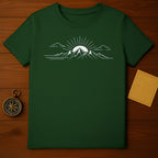 Majestic Mountain Sunrise Graphic T-Shirt for Adventure