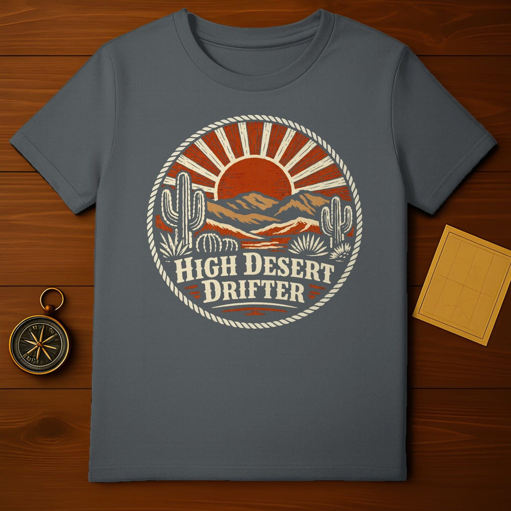 High Desert Drifter Cacti Sun Mountains Tshirt product type