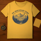 On Mountain Time Yellow Scenic Tee Shirt