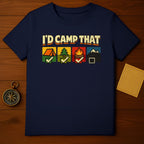 I'd Camp That Fun Camping Icons T-Shirt