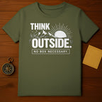 Think Outside No Box Necessary Outdoors T-Shirt