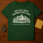 Not All Who Wander Are Lost Mountains Trees Rocks product type