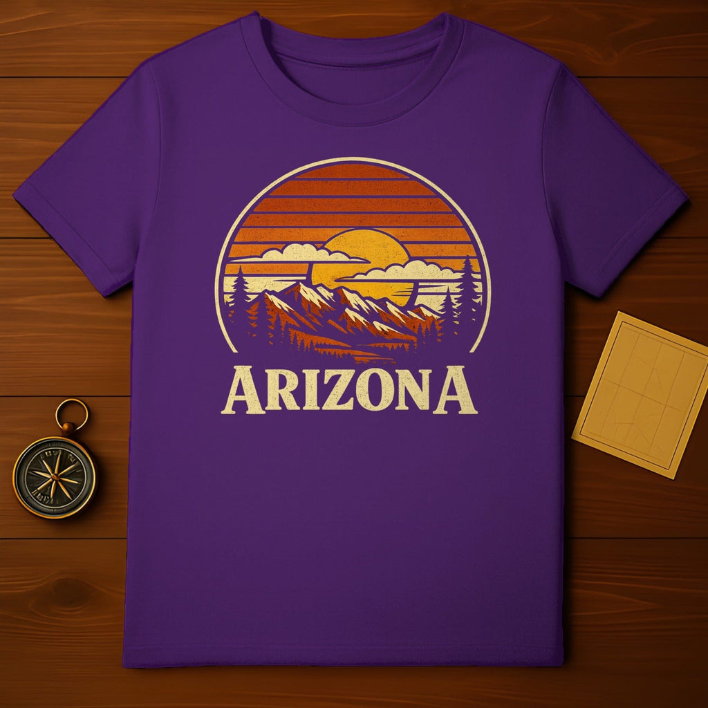 Arizona Vintage Sunset Graphic Casual T-shirt