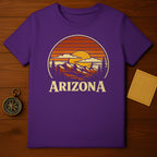 Arizona Vintage Sunset Graphic Casual T-shirt