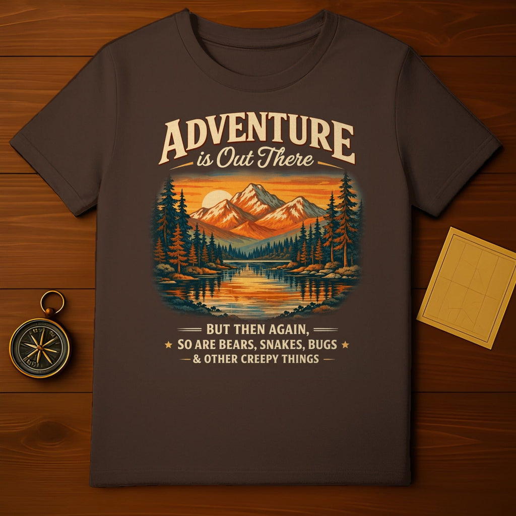 Adventure is Out There Bears Snakes Bugs T-shirt