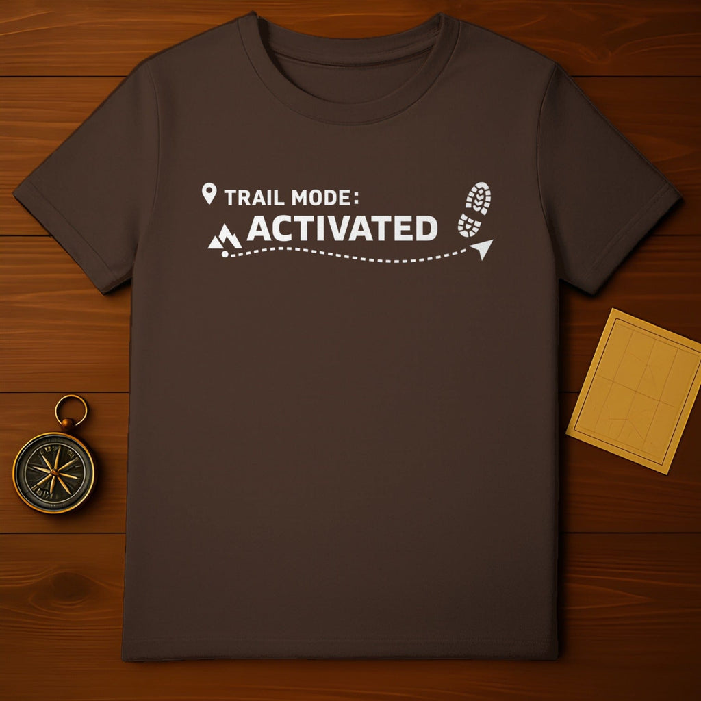 Trail Mode Activated Graphic Tee for Outdoor Enthusiasts