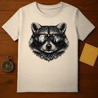Cool Raccoon Eyeglasses Moon Forest Night Sky design product type