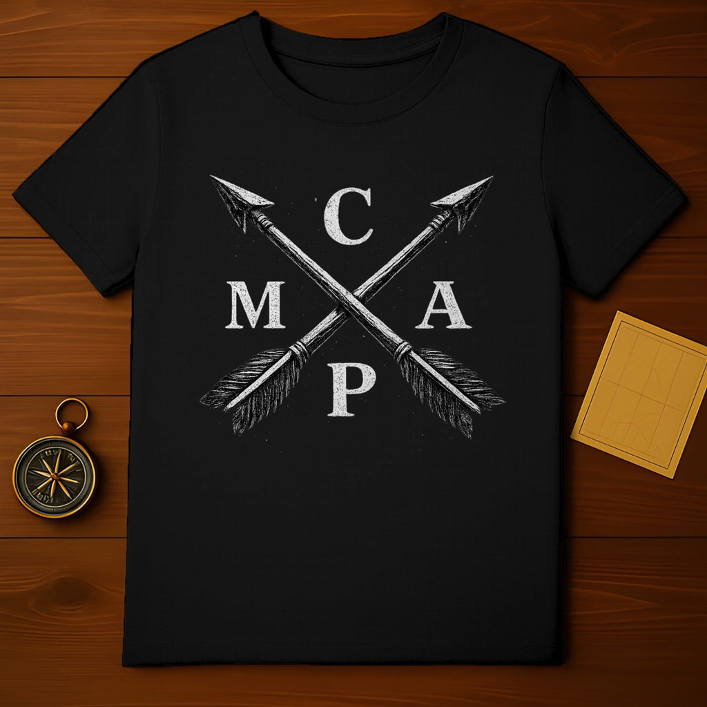 CAMP Shirt with Crossed Arrows Design T-shirt