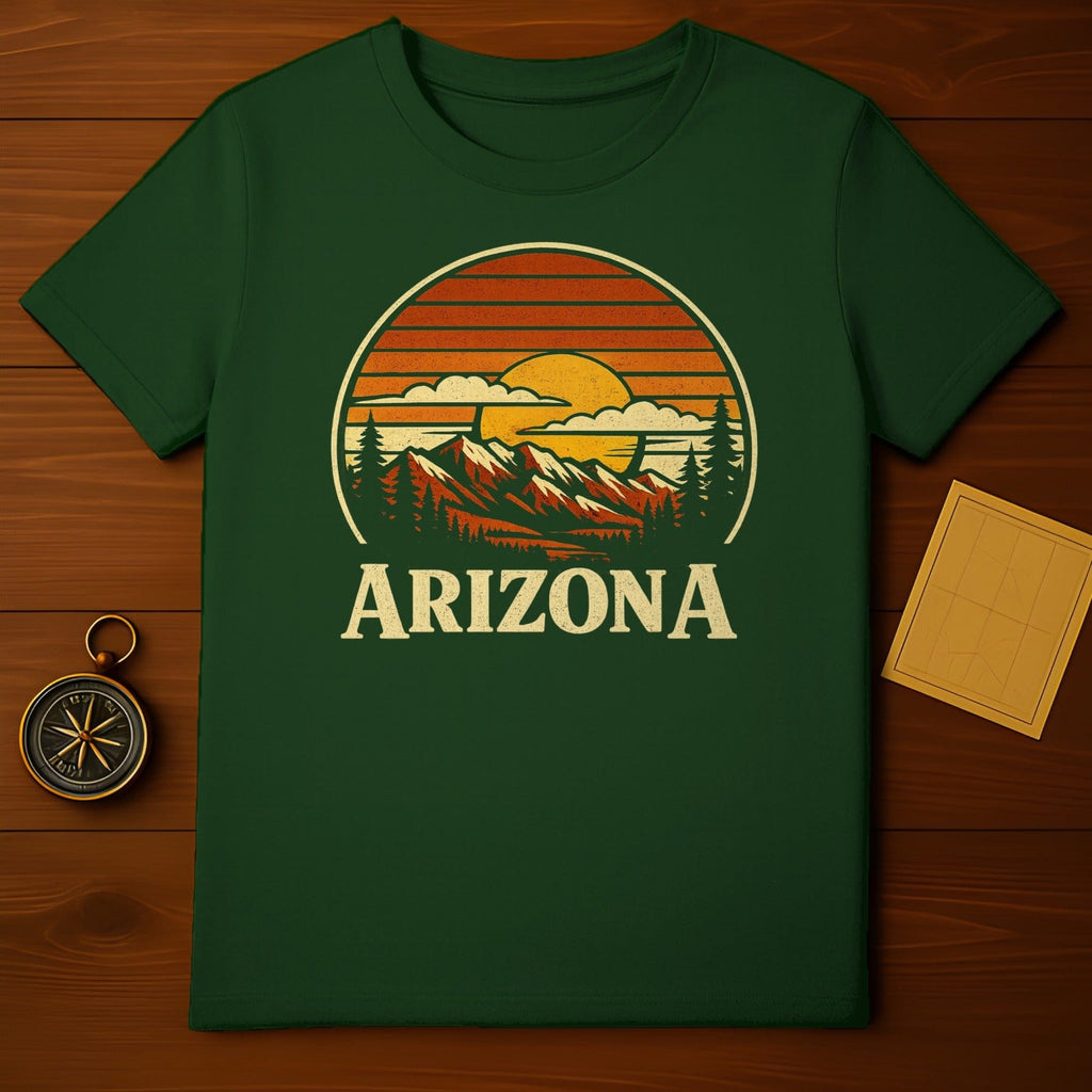 Vintage Arizona Sunset Graphic Tee for Outdoor Lovers