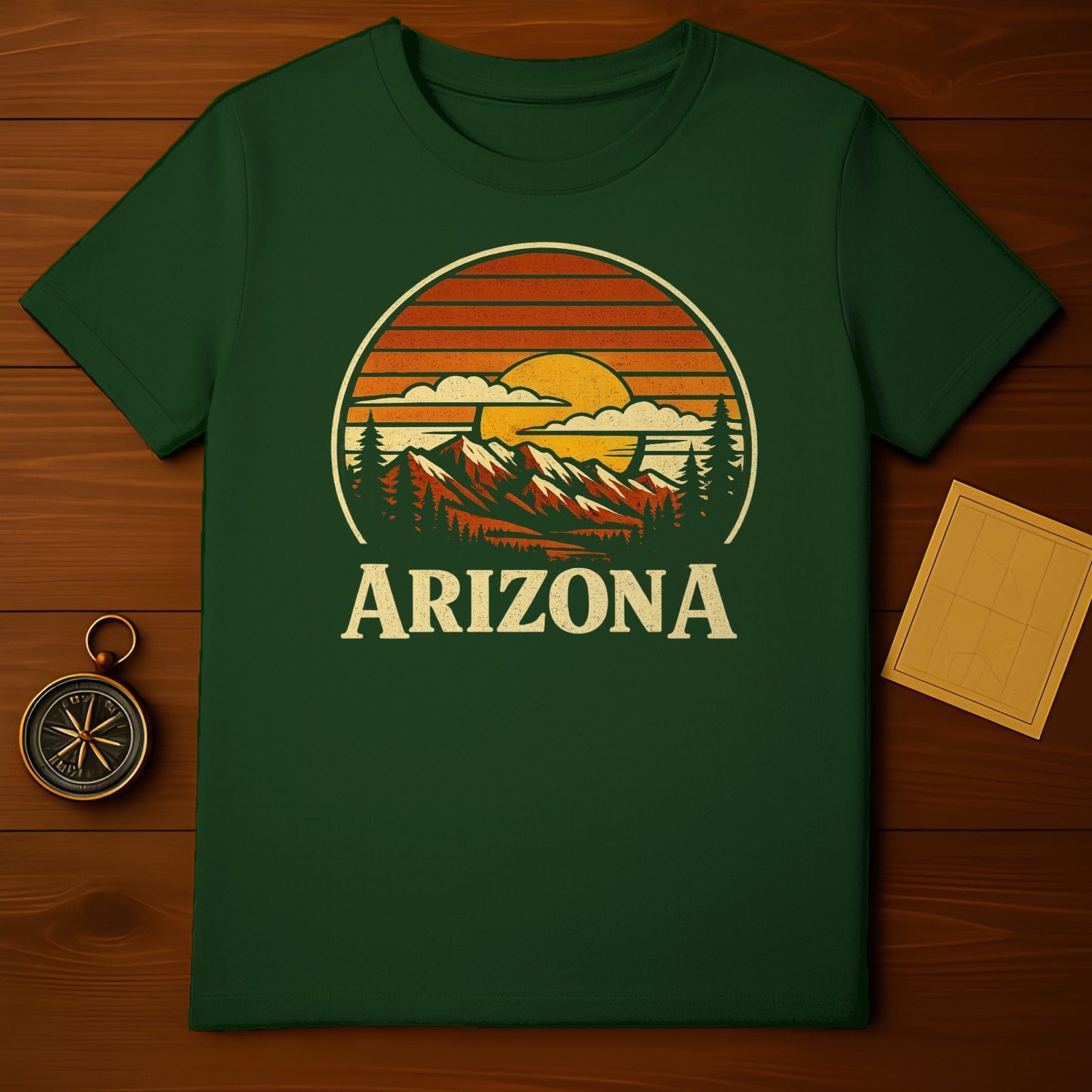 Vintage Arizona Sunset Graphic Tee for Outdoor Lovers