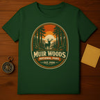Muir Woods National Park Est. 1908 Green T-shirt