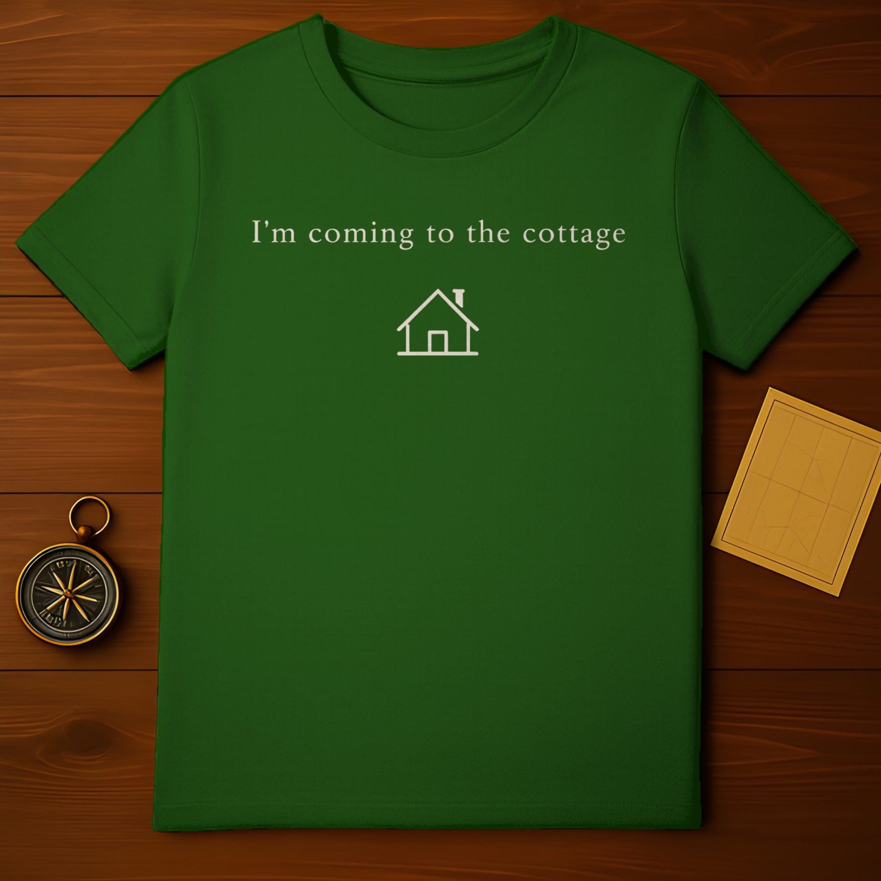 I'm coming to the cottage house icon green product type