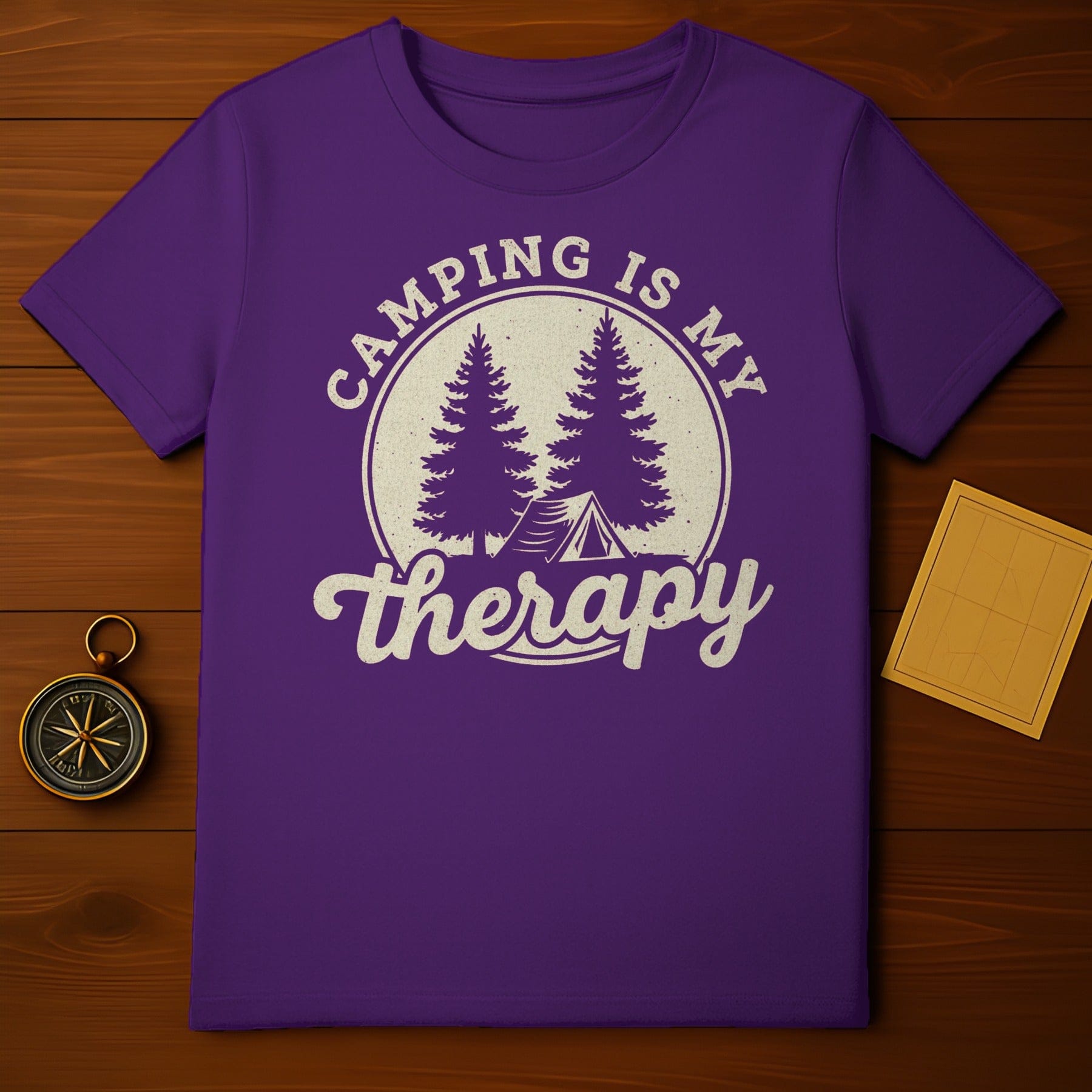 Camping Is My Therapy Graphic Tee