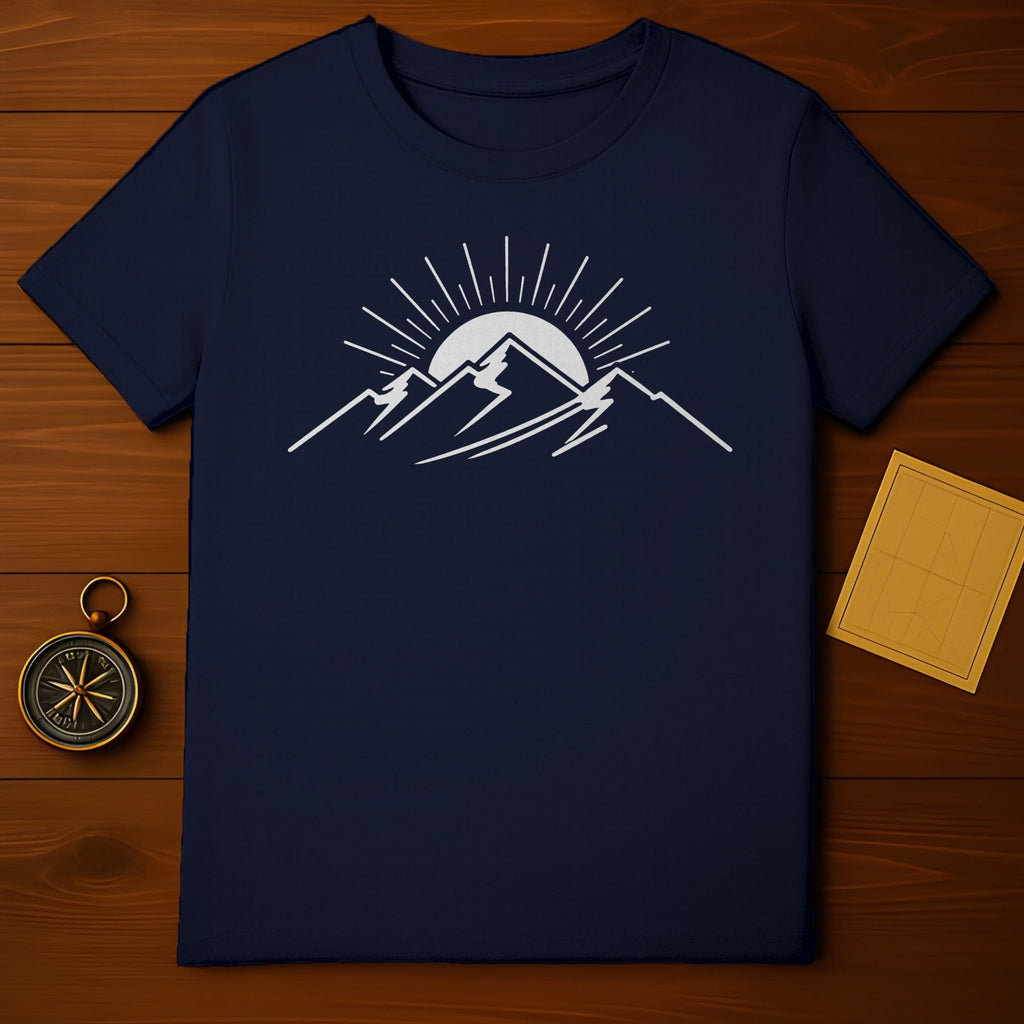 Stunning Mountain Sunrise Graphic T-shirt for Adventure Lovers