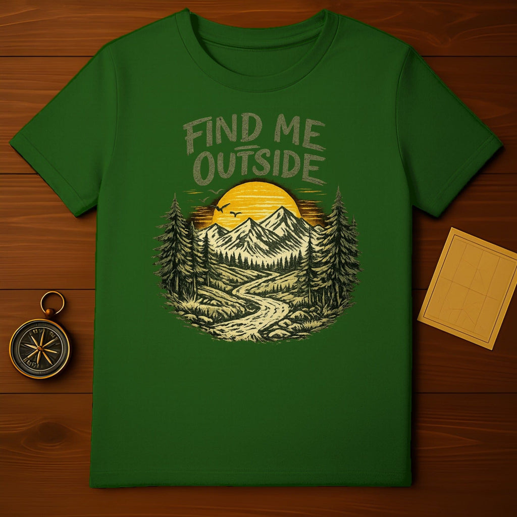 Find Me Outside Graphic T-Shirt for Nature Lovers