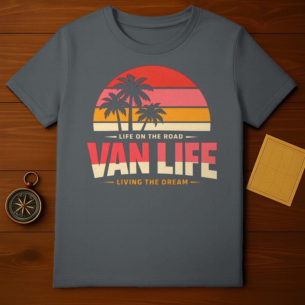 Van Life Living The Dream Sunset Palm Trees product type