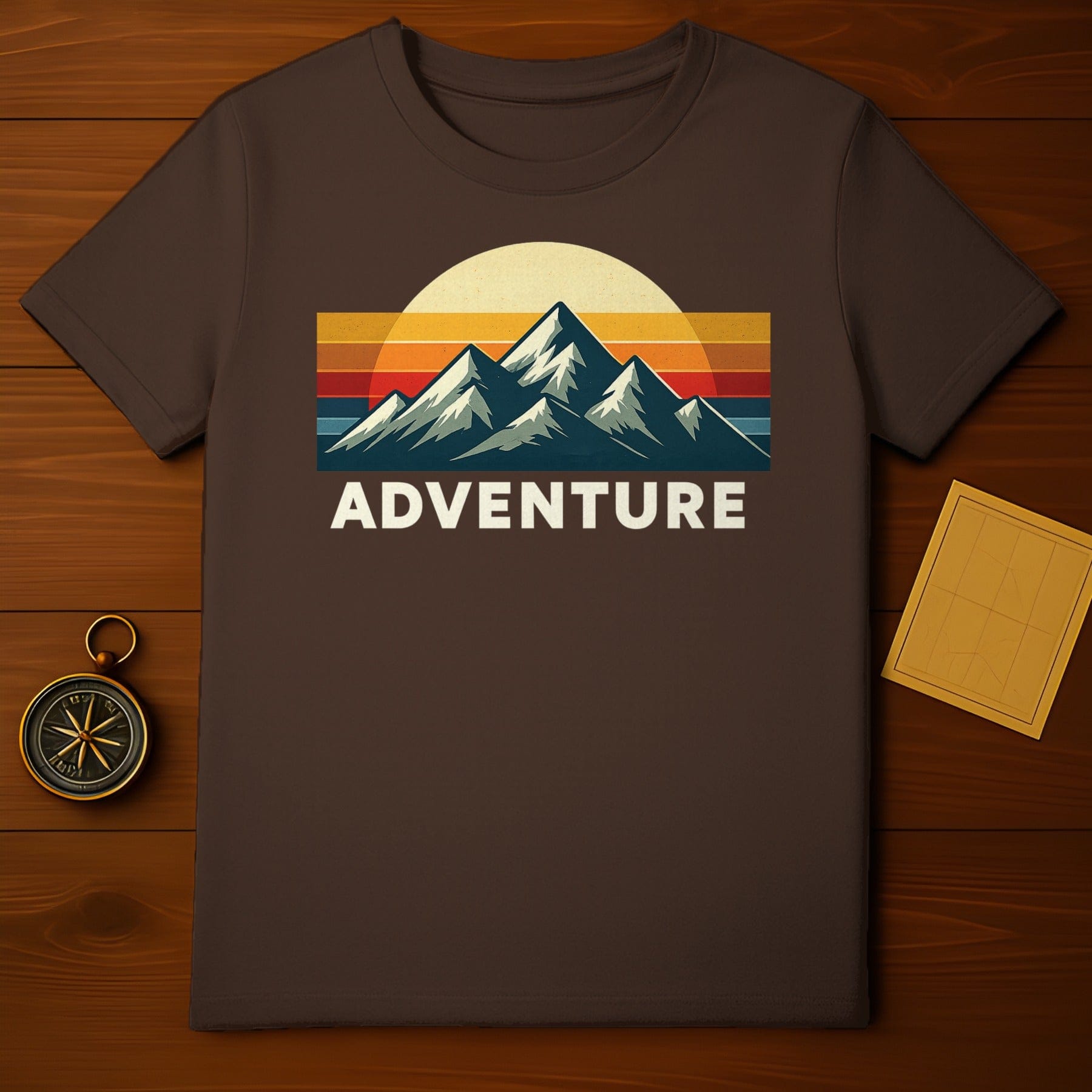 Adventure Mountain Graphic T-Shirt Retro Style Apparel
