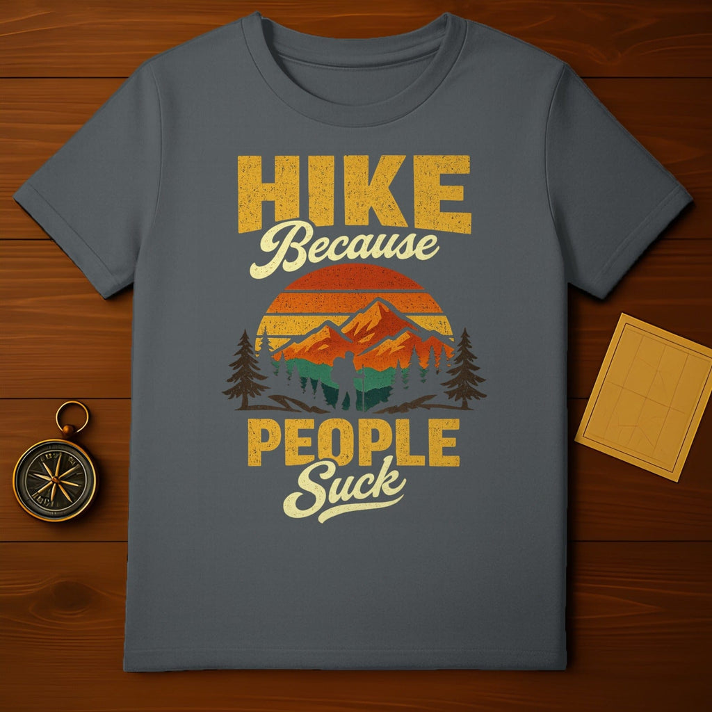 HIKE Because PEOPLE Suck Outdoor Adventure Mountain product type
Hiking
Outdoors
Nature
Mountains
Sunset
Adventure
Funny
Sarcastic
Retro
Vintage
Hiker
Trekking
Wilderness
Explorer
Camping
Forest
Peak
OutdoorLife
Humor
PeopleSuck