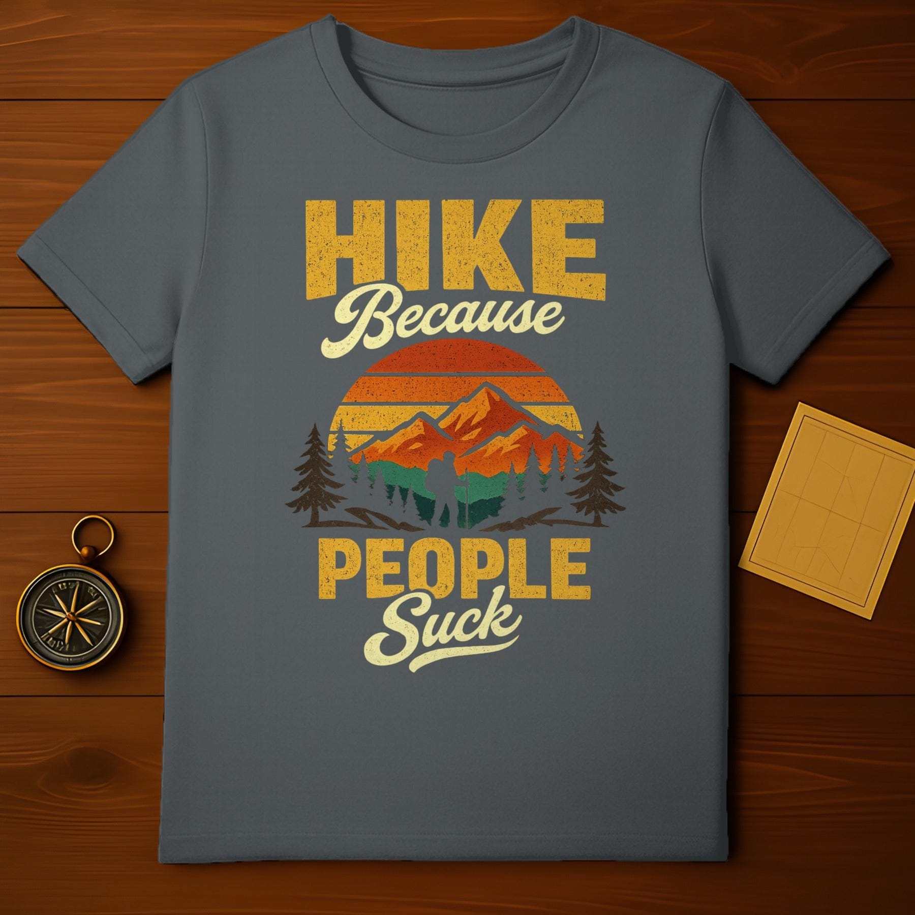HIKE Because PEOPLE Suck Outdoor Adventure Mountain product type
Hiking
Outdoors
Nature
Mountains
Sunset
Adventure
Funny
Sarcastic
Retro
Vintage
Hiker
Trekking
Wilderness
Explorer
Camping
Forest
Peak
OutdoorLife
Humor
PeopleSuck