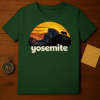 Yosemite Park Bear Silhouette Sunset Mountain T-Shirt product type
