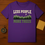 Less People More Trees Purple Moon Forest Design product type