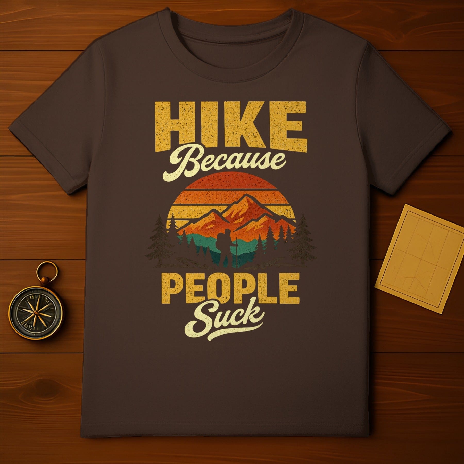 HIKE Because PEOPLE Suck Mountains Sunset Hiking product type