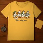 Just a hiking goose T-shirt unique hiking apparel