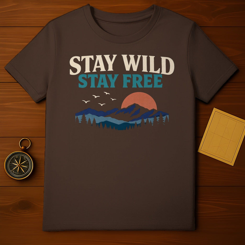 STAY WILD STAY FREE Mountain Sunset Birds Design product type
Adventure
Outdoor
Nature
Mountain
Sunset
Birds
Forest
Wilderness
Explore
Freedom
Wild
Free
Graphic Tee
T-shirt
Apparel
Lifestyle
Retro
Vintage
Travel
Wanderlust
