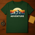 Retro Adventure Mountain Design Short Sleeve T-Shirt