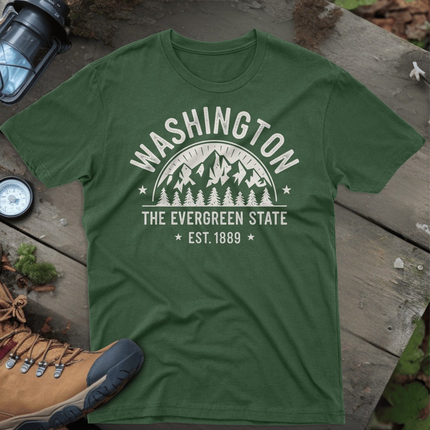 Washington The Evergreen State T-Shirt product