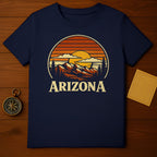Arizona Mountains Sunset Graphic Art T-Shirt