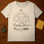 The Lake Is My Happy Place Graphic Tee Shirt