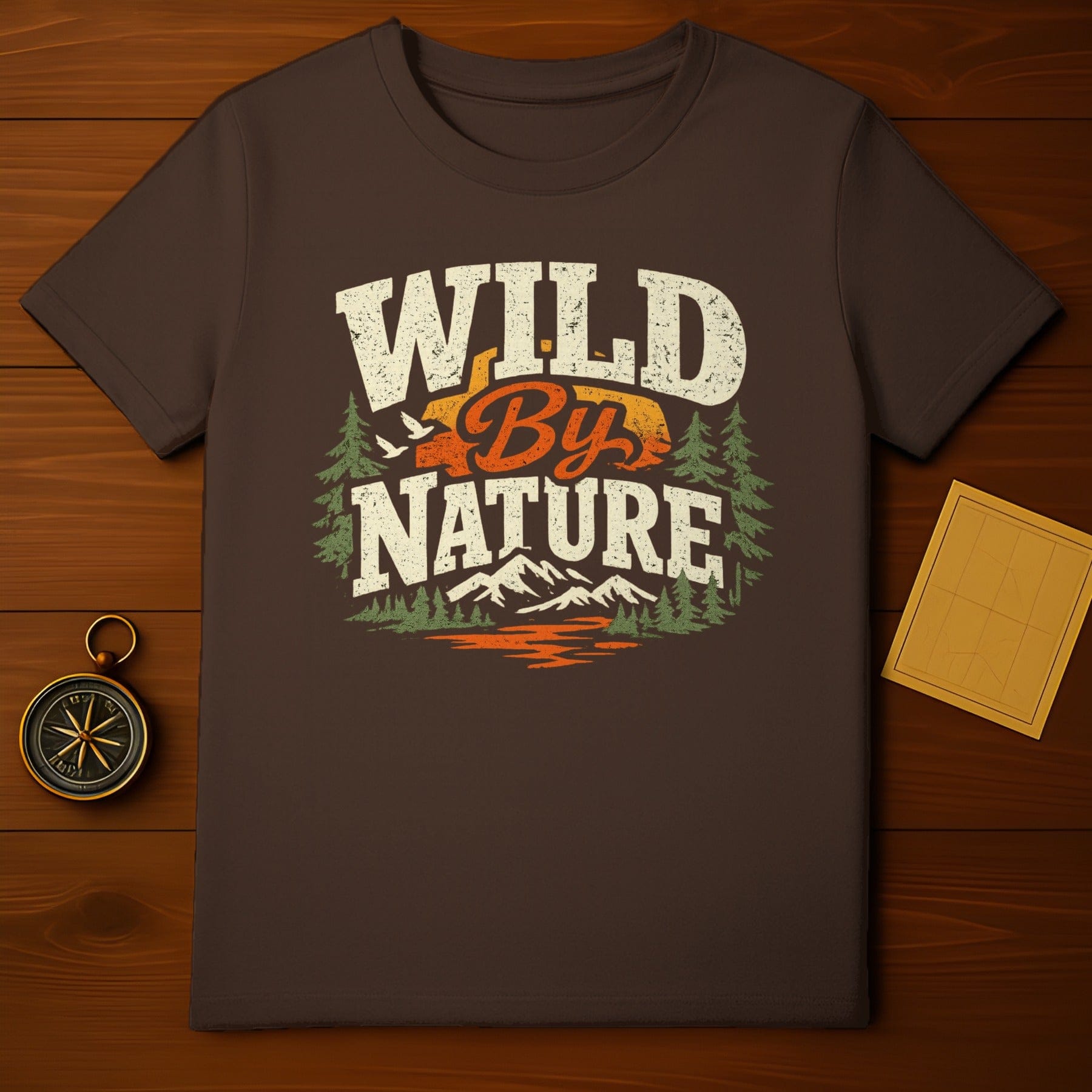 Wild By Nature Mountain Adventure Graphic Tee