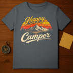 Happy Camper Vintage Sunset Mountain Graphic Tee