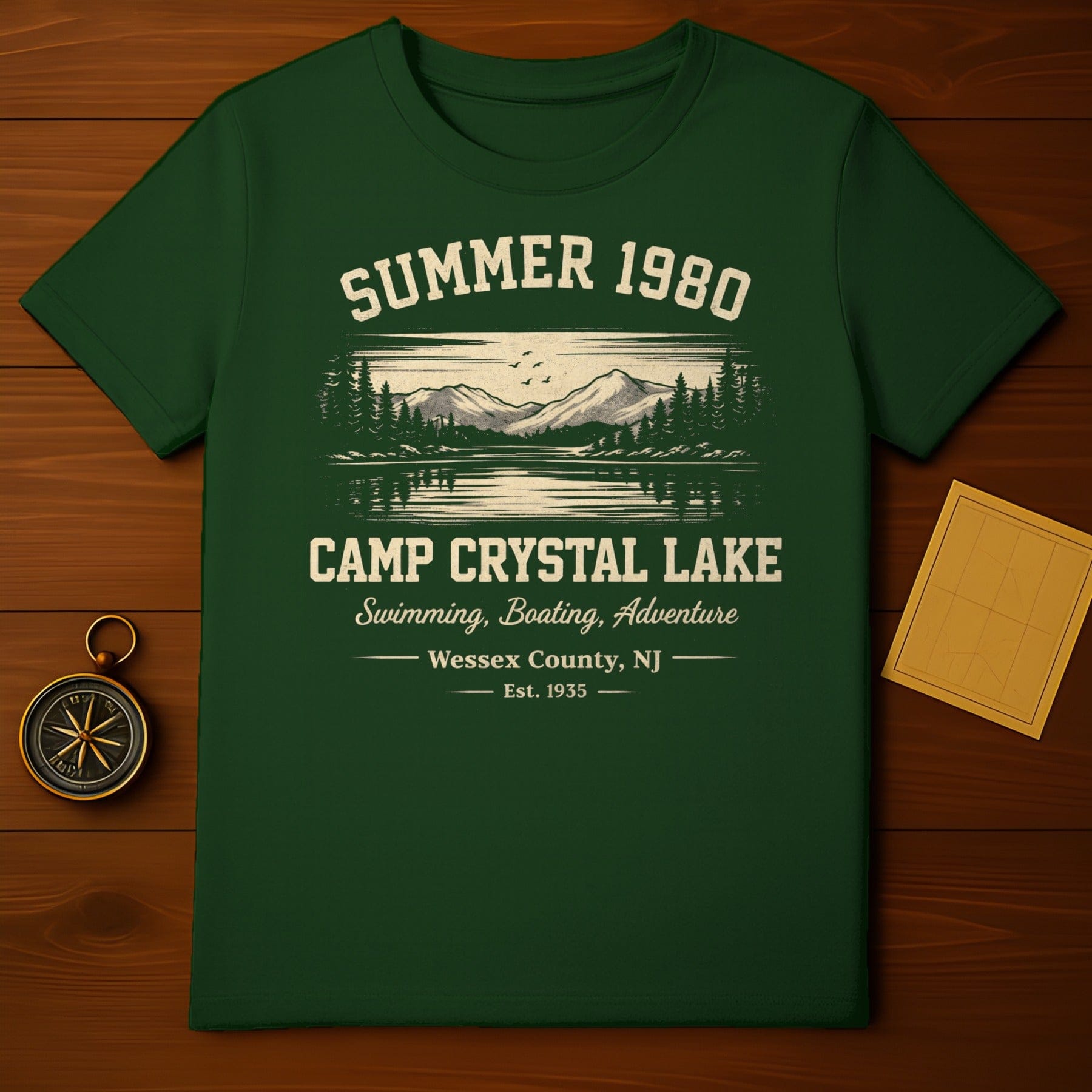 Summer 1980 Camp Crystal Lake Wessex County NJ T-shirt