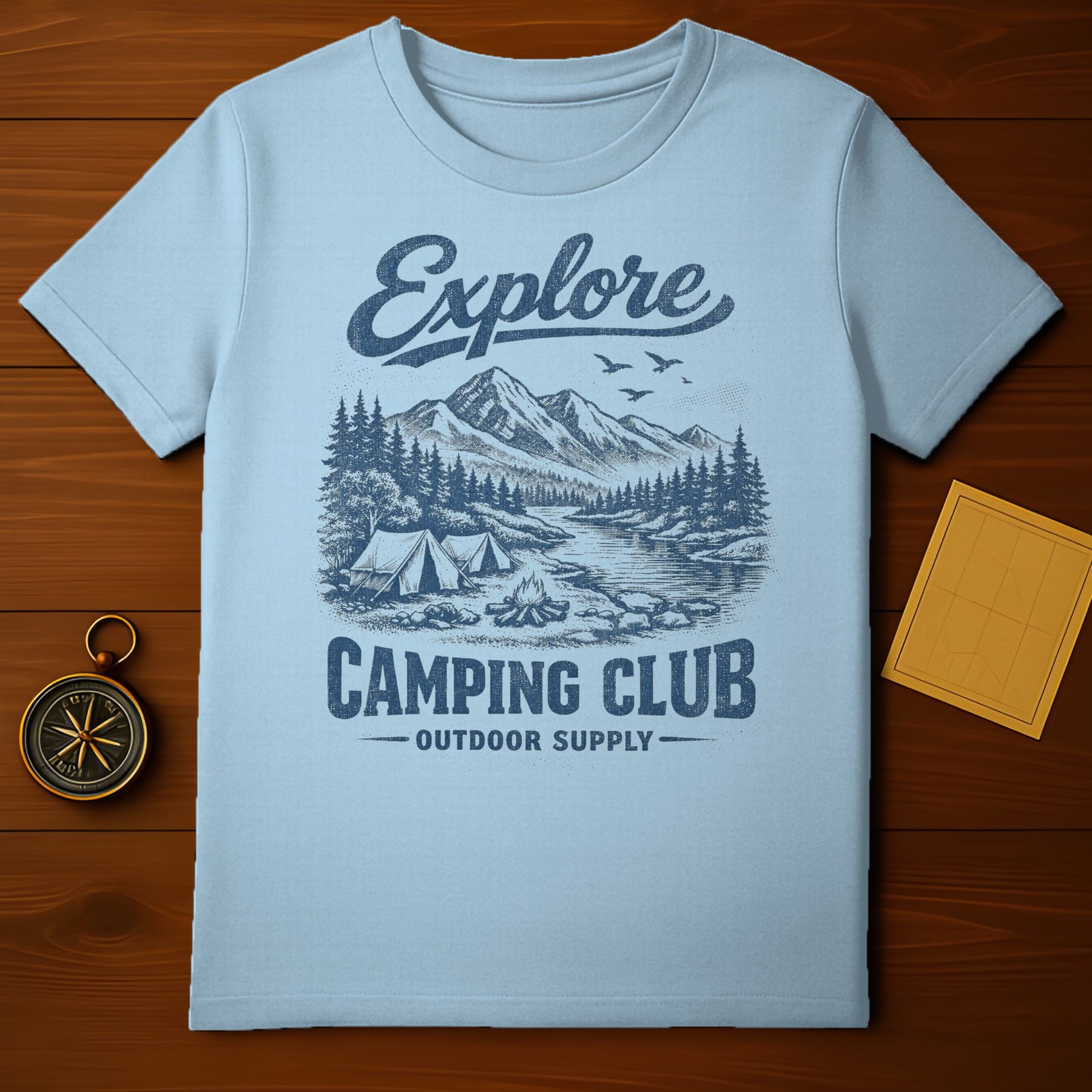 Explore Camping Club Outdoor Supply T-Shirt