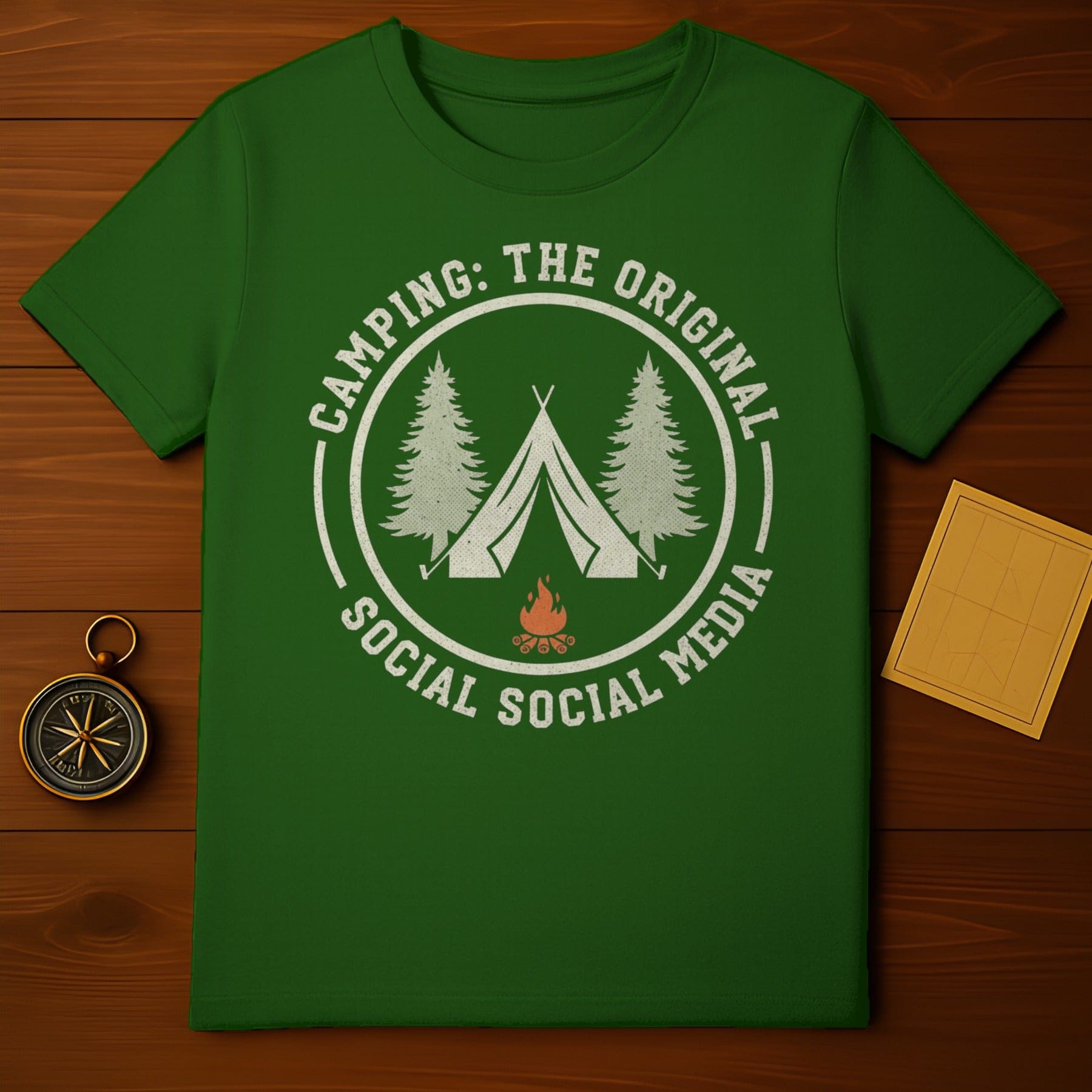 Camping: The Original Social Social Media T-shirt