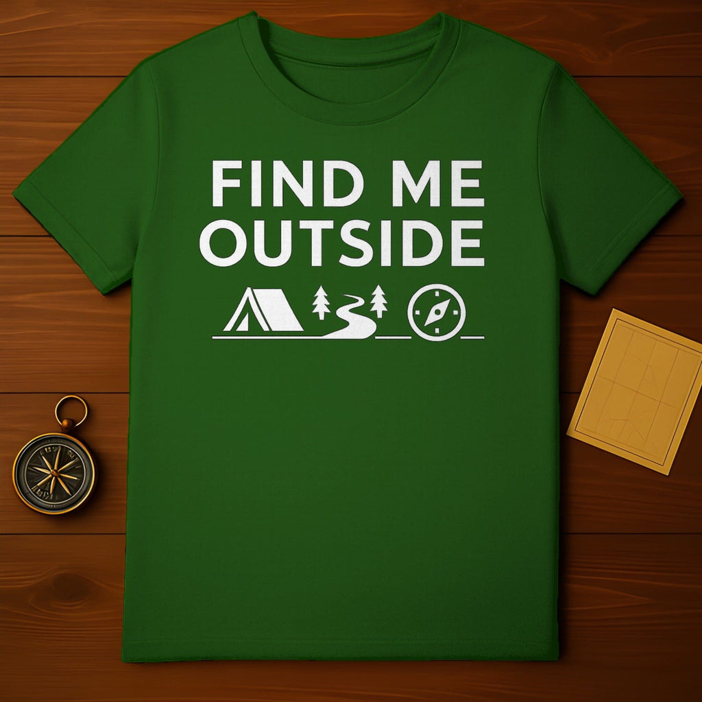 Find Me Outside Camping Adventure T-shirt