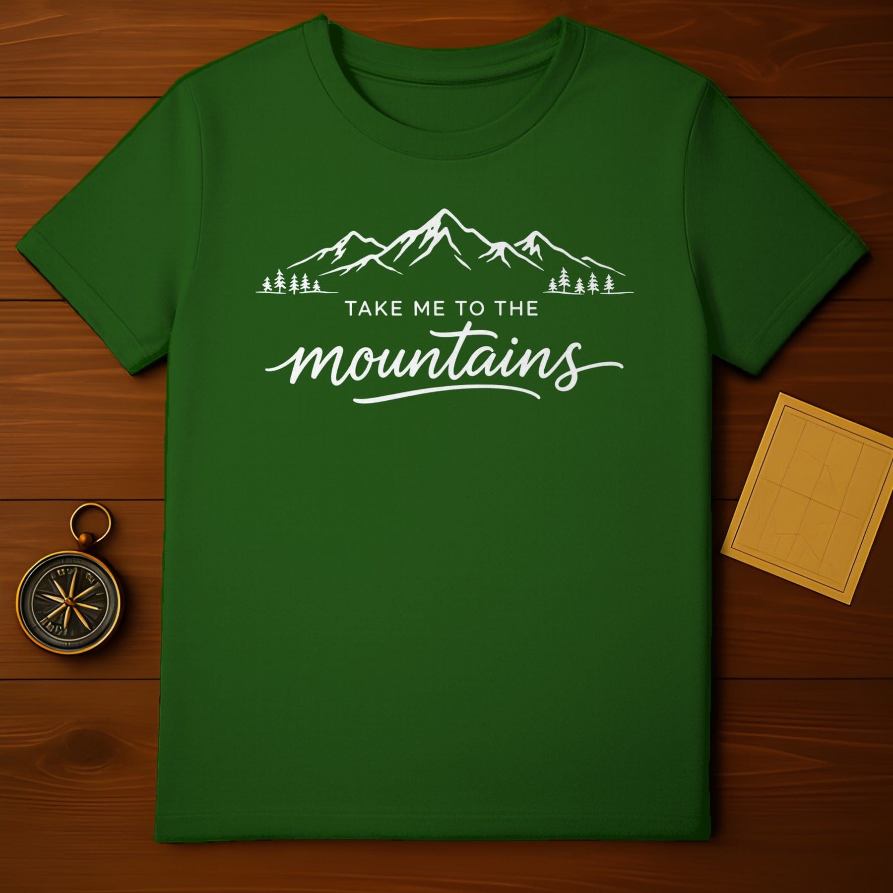 Take Me to the Mountains Green T-shirt product