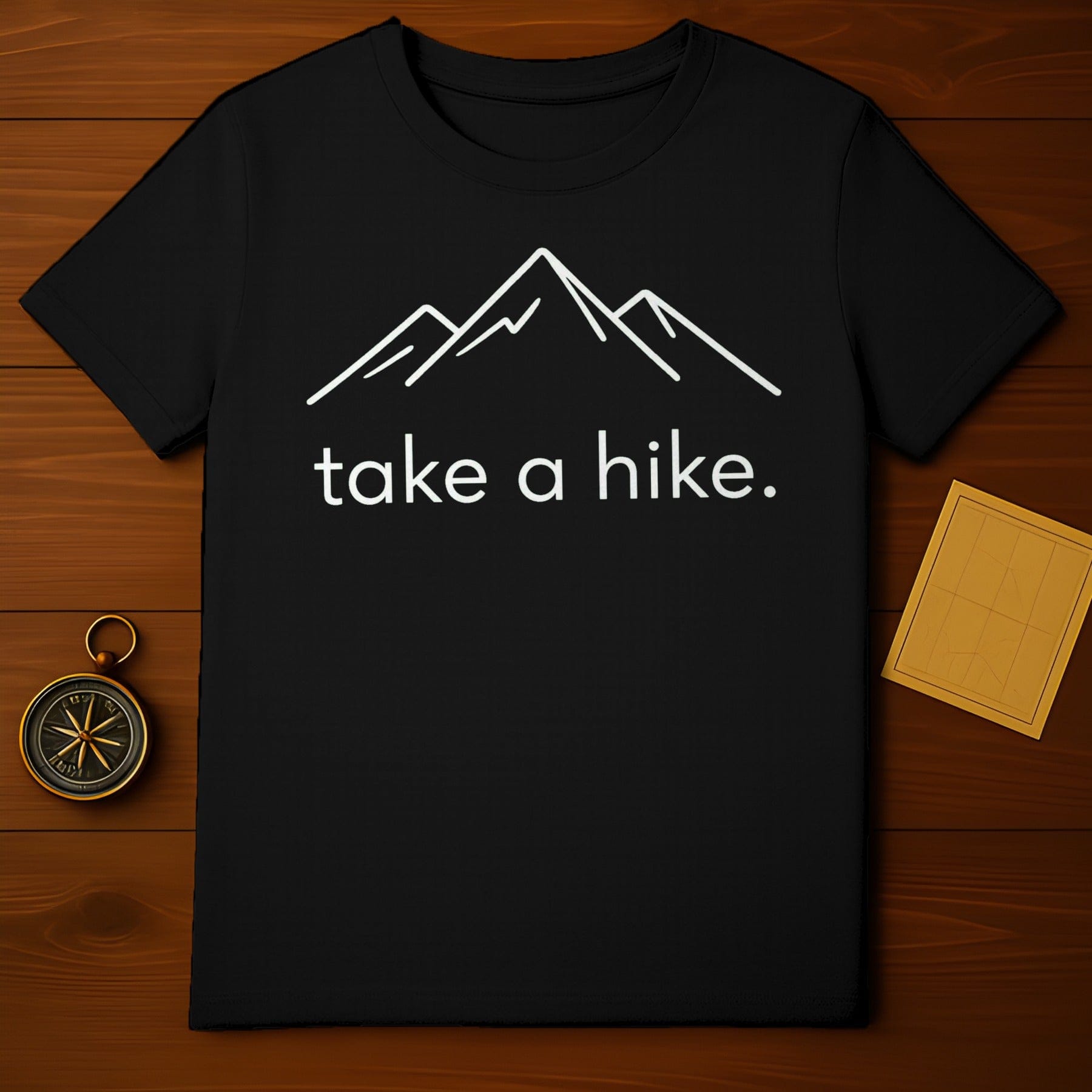 Take a Hike Mountain Graphic Shirt Camping Tee